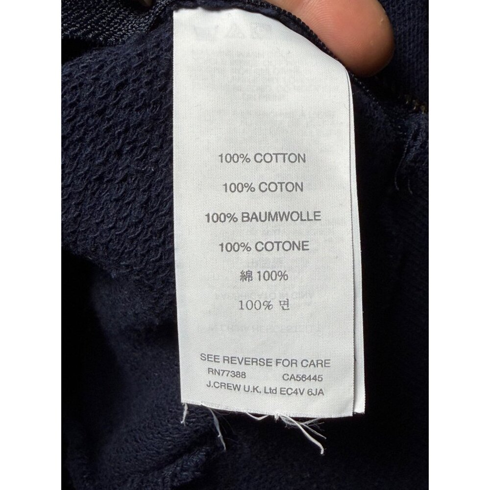 J.Crew Navy & White Nautical Striped Sweater Preppy W Side Zippers Long Sleeve L - Picture 5 of 15